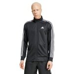 adidas Trainingsjacke Essentials 3-Streifen Full Zip (atmungsaktiv) schwarz Herren