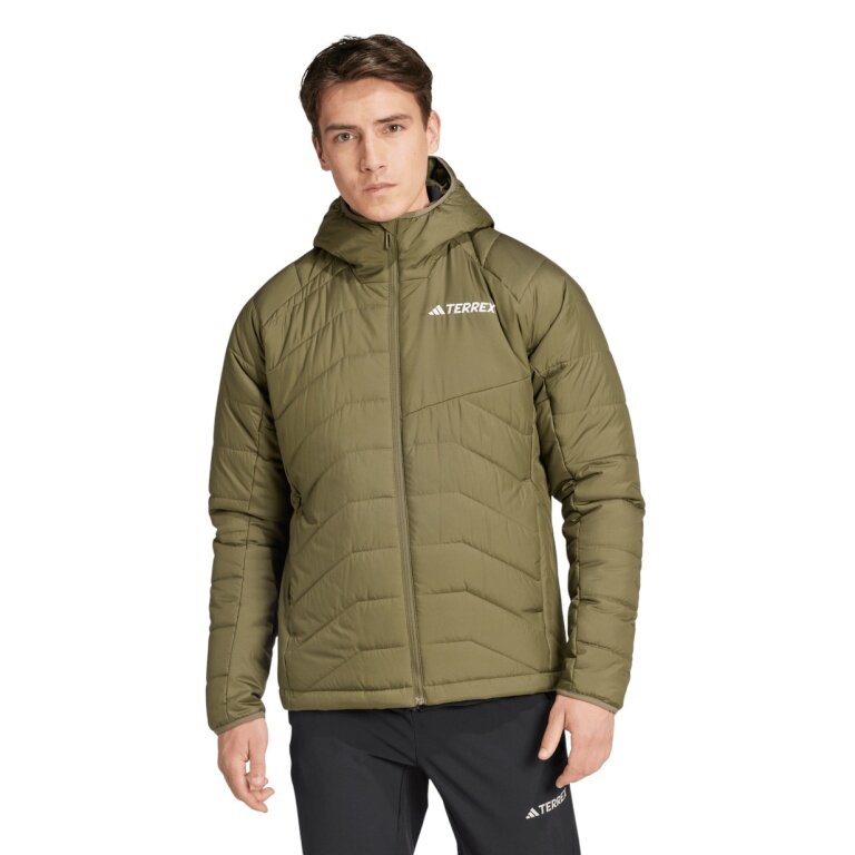 adidas Isolationsjacke Terrex Multi Synthetic Hooded (Wanderjacke) olivegrün Herren