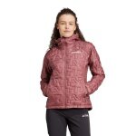 adidas Isolationsjacke Terrex Xperior PrimaLoft Loose Fill Hooded burgunderrot Damen