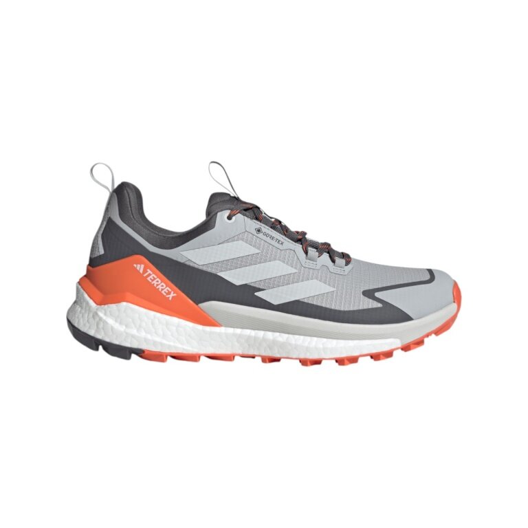 adidas Wanderschuhe Terrex Free Hiker 2.0 GTX (Speed-Hiking, wasserdicht) grau/orange Herren