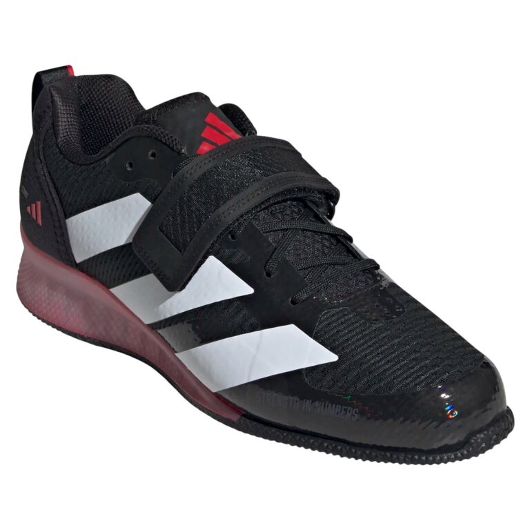 adidas Fitnessschuhe Adipower Weightlifting III (Gewichtheberschuh) 2025 schwarz/weiss/pflaumeviolett Herren