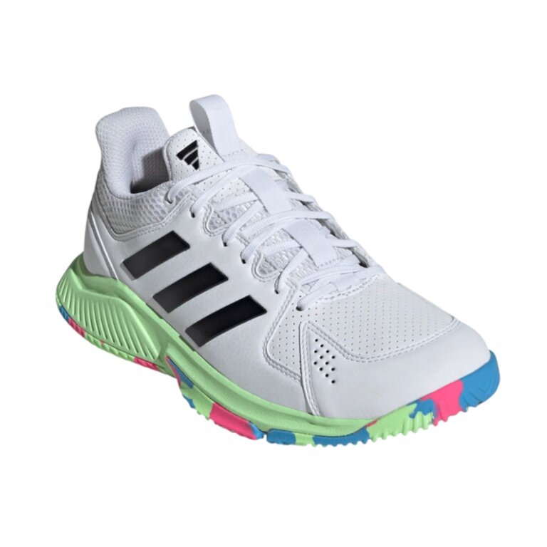 adidas Hallen-Indoorschuhe Court Flight weiss/bunt Damen