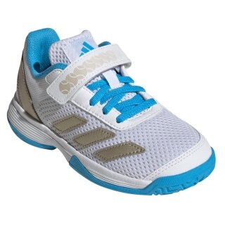 adidas Tennisschuhe Courtflash CF C Allcourt (Klettverschluss) 2025 weiss/blau Kinder
