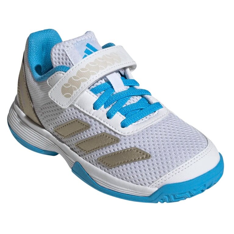 adidas Tennisschuhe Courtflash CF C Allcourt (Klettverschluss) 2025 weiss/blau Kinder