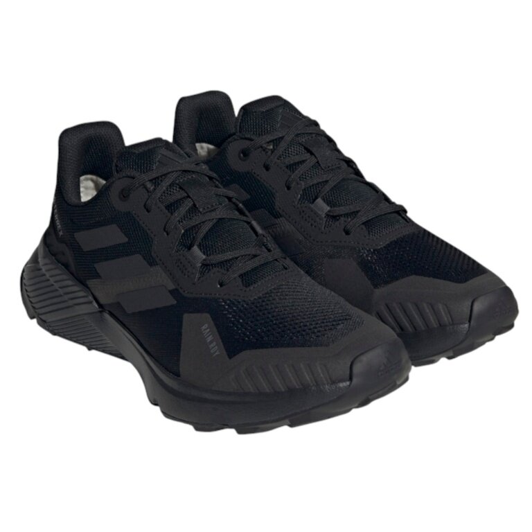 adidas Trail-Laufschuhe Terrex Soulstride Rain.RDY (wasserdicht) schwarz/carbonschwarz Herren