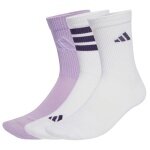 adidas Sportsocken Logo Pack (Baumwollmix) weiss/pflaumeviolett - 3 Paar