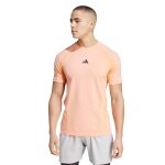 adidas Tennis Tshirt Pro Seamless Aeroready FreeLift (feuchtigkeitsabsorbierend) hellorange Herren
