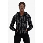 Champion Kapuzenpullover (Hoodie) American Classic Graphic Logo Schriftzug schwarz Damen