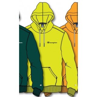 Champion Kapuzenpullover (gefütteter Baumwoll-Hoodie) American Classic kleines Logo lime Herren