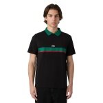 Fila Freizeit-Polo Sagano Pique (100% Baumwolle) schwarz Herren