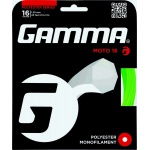 Gamma Tennissaite Moto (Haltbarkeit+Spin) limettegrün 12m Set