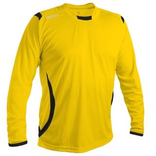 GECO Sport-Langarmshirt Levante (100% Polyester) gelb/schwarz Herren