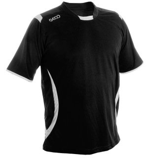 GECO Sport-Tshirt Levante (100% Polyester) schwarz/weiss Herren