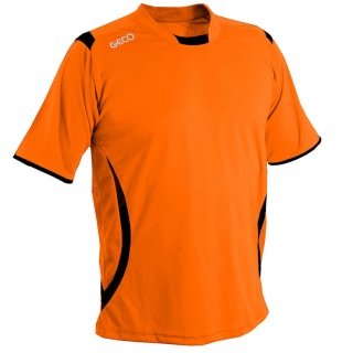 GECO Sport-Tshirt Levante (100% Polyester) orange/schwarz Herren