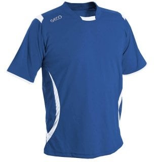 GECO Sport-Tshirt Levante (100% Polyester) blau/weiss Herren
