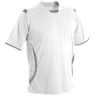 GECO Sport-Tshirt Levante (100% Polyester) weiss/silber Herren