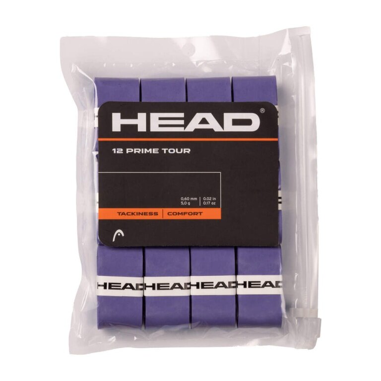 Head Overgrip Prime Tour 0.6 mm (Komfort, Griffigkeit) violett 12er Clip-Beutel
