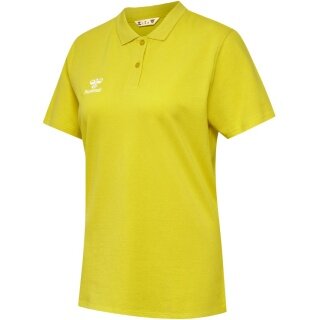 hummel Sport/Freizeit-Polo hmlGO 2.0 (Bio-Baumwolle) Kurzarm gelb Damen