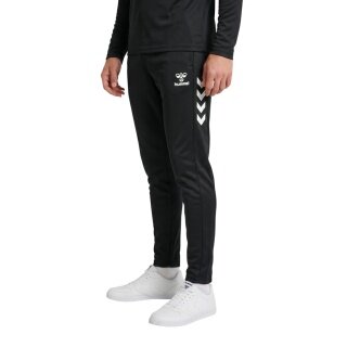 hummel Freizeithose hmlCORE 2.0 Sweat Pants (Baumwollmix) lang schwarz/weiss Herren