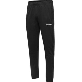 hummel Freizeithose hmlGO Cotton Pant (Baumwolle) lang schwarz Kinder