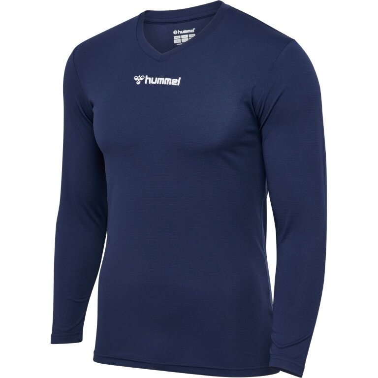 hummel Funktionsunterwäsche Langarmshirt hmlBL Essential Tee marineblau Herren