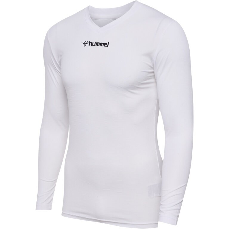 hummel Funktionsunterwäsche Langarmshirt hmlBL Essential Tee weiss Herren