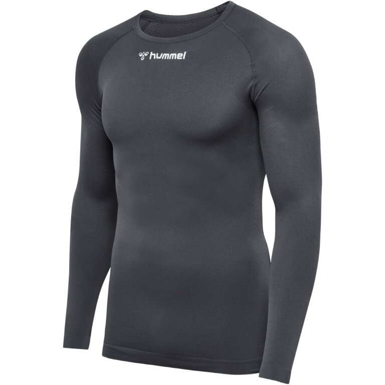 hummel Funktionsunterwäsche Langarmshirt hmlBL Comfort 2.0 Tee grau Herren