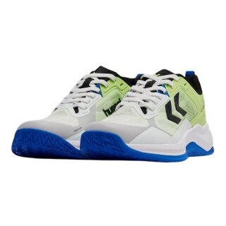 hummel Hallen-Indoorschuhe HB Powerstrike Pro (Handball) grün/weiss/blau Herren