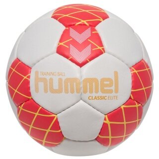 hummel Handball hmlClassic Elite HB (Größe 1) weiss/rot/gelb - 1 Stück