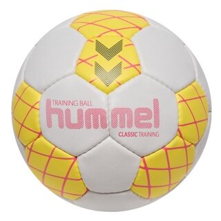 hummel Handball hmlClassic Training HB (Größe 3) weiss/gelb - 1 Stück
