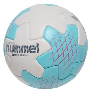 hummel Handball hmlSTAR Training HB (Größe 3) weiss/hellblau - 1 Stück