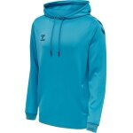 hummel Sport-Kapuzenpullover hmlCORE XK Poly Sweat Hoodie (Polyester-Sweatstoff) mit Kapuze blau Herren