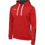 hummel Sport-Kapuzenpullover hmlAUTHENTIC Poly Hoodie (gestrickter Polyester) mit Kapuze rot Herren