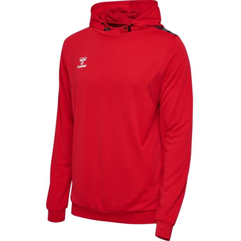 hummel Sport-Kapuzenpullover hmlAUTHENTIC PL Hoodie (mit Reißverschlusstaschen) rot Herren