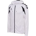 hummel Kapuzenpullover hmlCORE 2.0 Full-Zip Hoodie (100% rec. Polyester) weiss/schwarz Herren