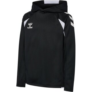 hummel Kapuzenpullover hmlCORE 2.0 Hoodie (100% rec. Polyester) schwarz/weiss Kinder