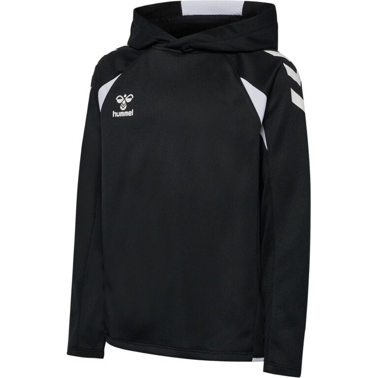hummel Kapuzenpullover hmlCORE 2.0 Hoodie (100% rec. Polyester) schwarz/weiss Kinder