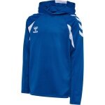 hummel Kapuzenpullover hmlCORE 2.0 Hoodie (100% rec. Polyester) blau/weiss Kinder