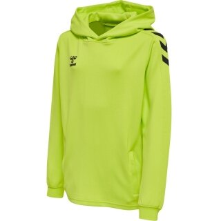 hummel Sport-Kapuzenpullover hmlCORE XK Poly Sweat Hoodie (Polyester-Sweatstoff) mit Kapuze limegrün Kinder