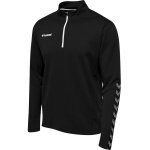 hummel Sport-Langarmshirt hmlAUTHENTIC Half-Zip Sweatshirt (gestricktem Polyester) schwarz/weiss Herren