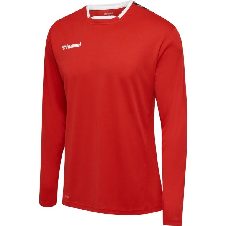 hummel Sport-Langarmshirt hmlAUTHENTIC Poly Jersey (leichter Jerseystoff) rot Herren