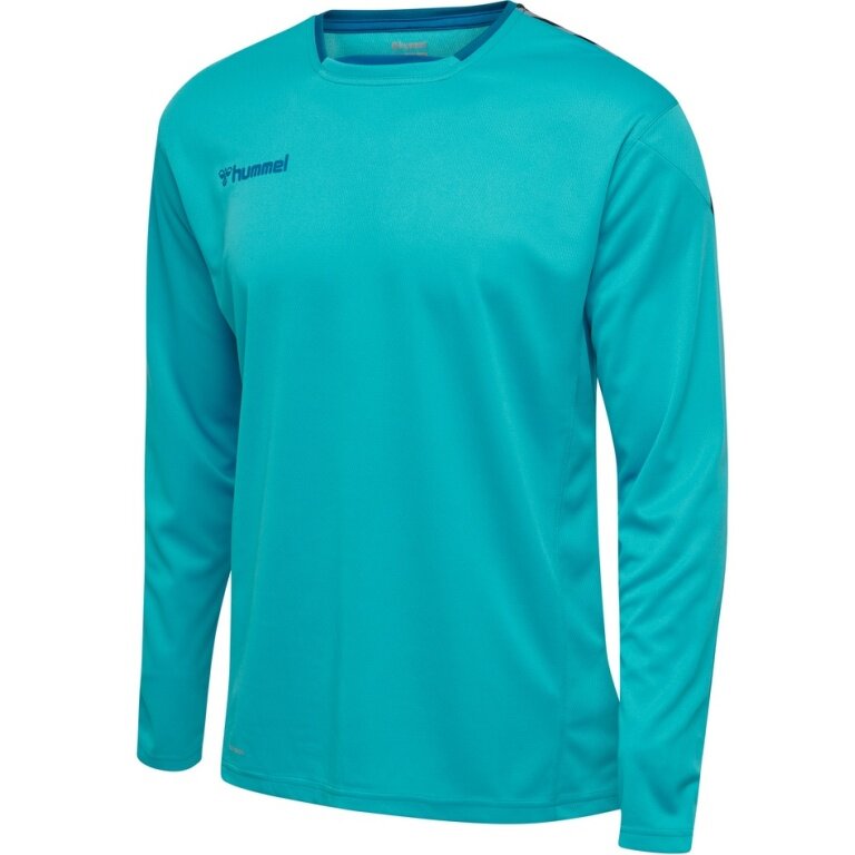 hummel Sport-Langarmshirt hmlAUTHENTIC Poly Jersey (leichter Jerseystoff) blau Kinder