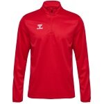 hummel Sport-Langarmshirt hmlESSENTIAL Half-Zip (angenehmes Tragegefühl) rot Herren