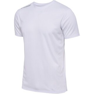 hummel Lauf-Shirt hmlRUN Jersey (atmungsaktiv, optimale Bewegungsfreiheit) weiss Herren