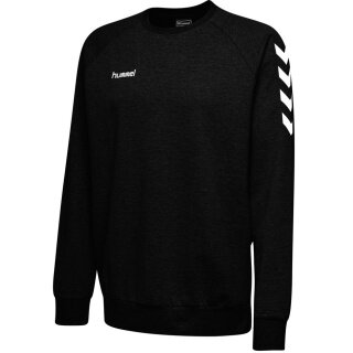 hummel Pullover Basic hmlGO Cotton Sweatshirt (Baumwolle) schwarz Kinder