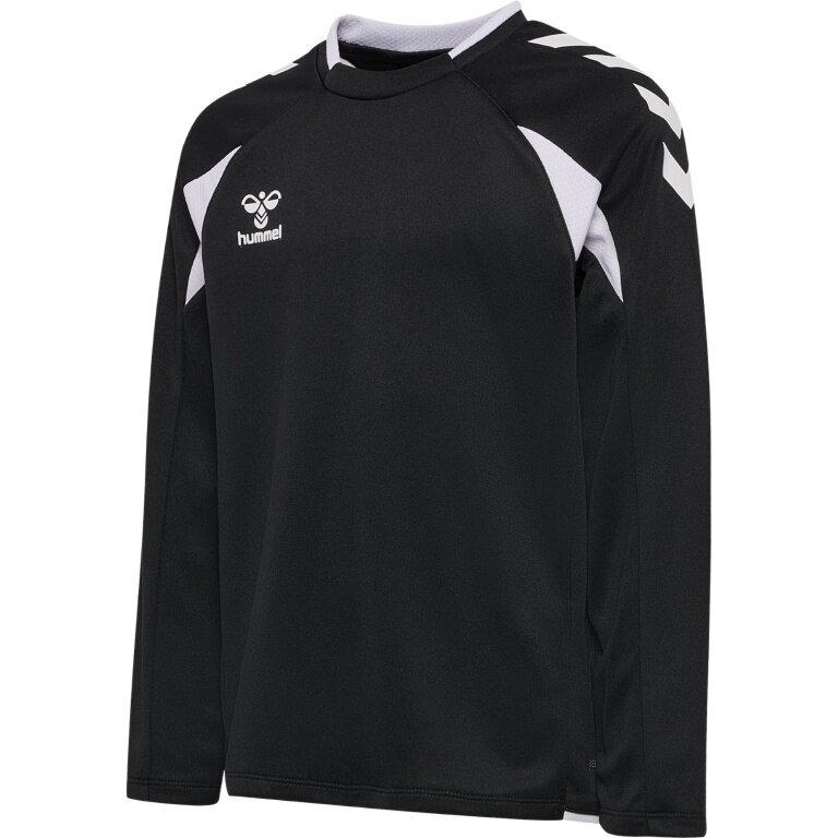 hummel Pullover hmlCORE 2.0 Crew Neck (100% rec. Polyester) schwarz/weiss Kinder