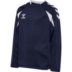 hummel Pullover hmlCORE 2.0 Crew Neck (100% rec. Polyester) marineblau/weiss Kinder