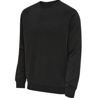 hummel Freizeit-Pullover hmlRED Classic Sweatshirt (Sweatstoff, Rippbündchen) schwarz Herren