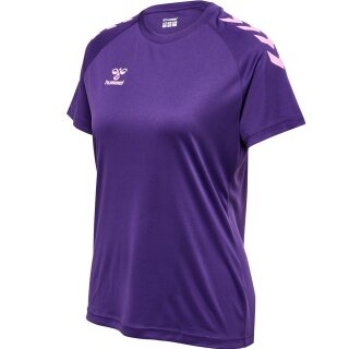 hummel Sport-Shirt hmlCORE XK Core Poly (Interlock-Stoff) Kurzarm violett Damen