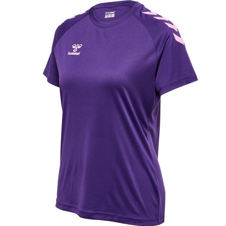 hummel Sport-Shirt hmlCORE XK Core Poly (Interlock-Stoff) Kurzarm violett Damen